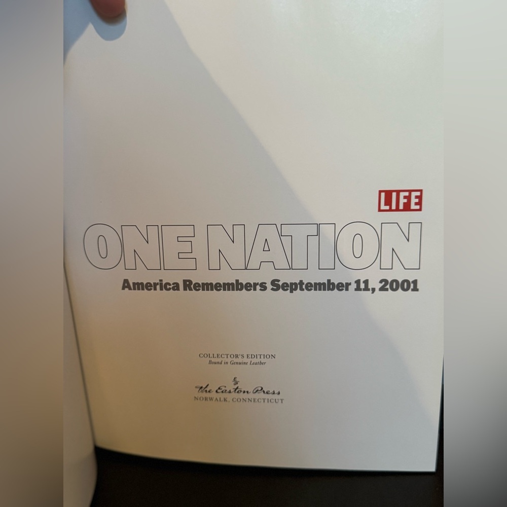 “One Nation, America Remembers September 11, 2001” Collector’s Edition Book LIFE - Picture 4 of 4